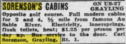 Sorensons Motel - June 1948 Ad (newer photo)